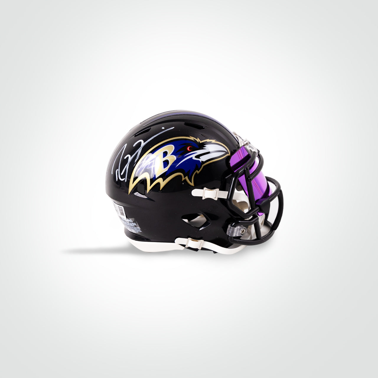 Ray Lewis Signed Ravens Speed Mini Helmet