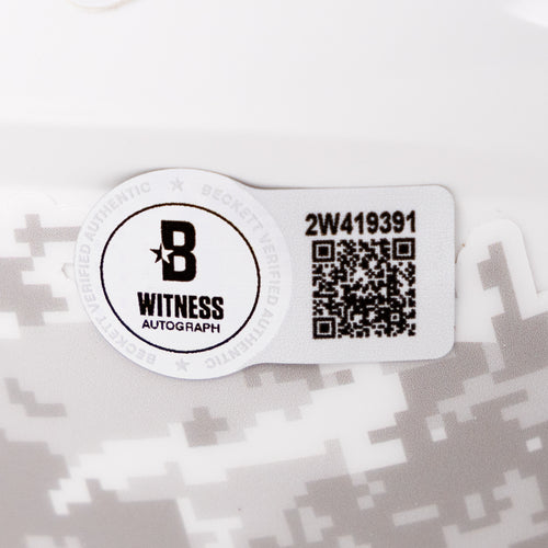 Randy Moss Signed Patriots Salute to Service (STS) Mini Helmet