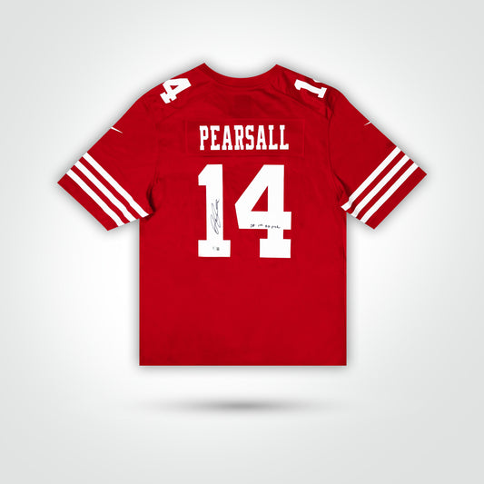 Ricky Pearsall Signed 49ers Nike Game Jersey Inscribed "2024 1st RD Pick"