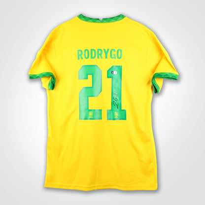 Rodrygo Silva Signed Brazil Jersey