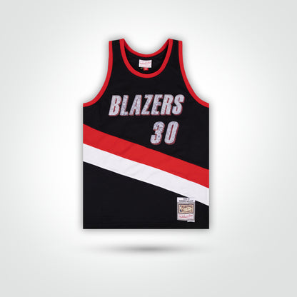 Rasheed Wallace Signed Blazers Mitchell & Ness Swingman Jersey Inscribed "Ball Don't Lie!" - The Real Autograph