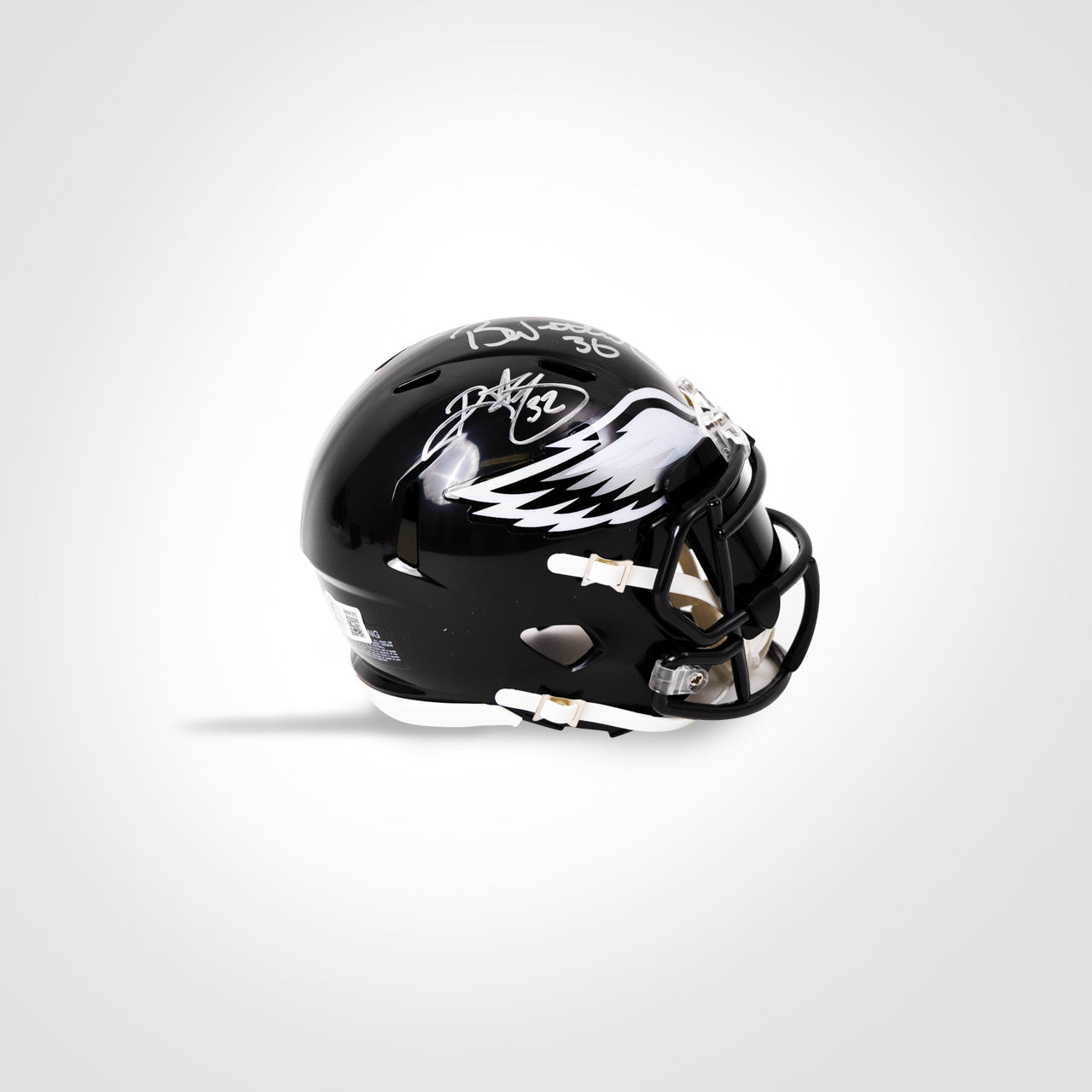 Ricky Watters & Brian Westbrook Dual Signed Eagles Alternate Speed Mini Helmet