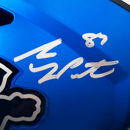 Sam Laporta & Jameson Williams Dual Signed Lions Alternate Full Size Replica Helmet - The Real Autograph