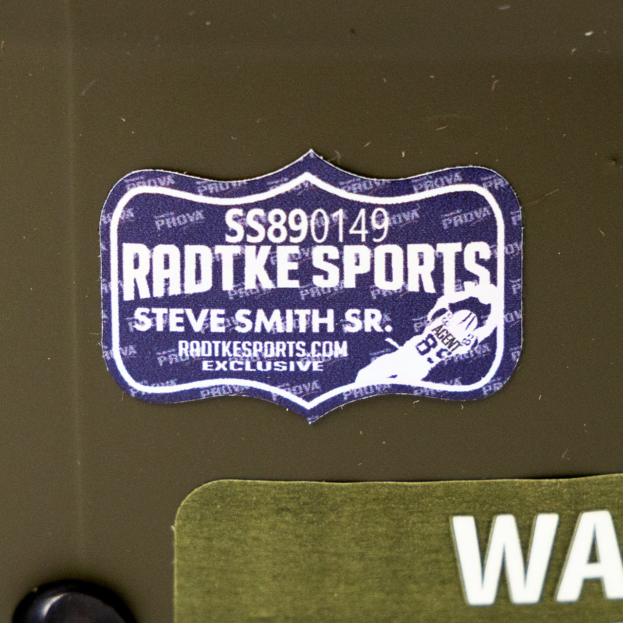 Steve Smith Sr. Signed Panthers Salute to Service (STS) Full Size Replica Helmet