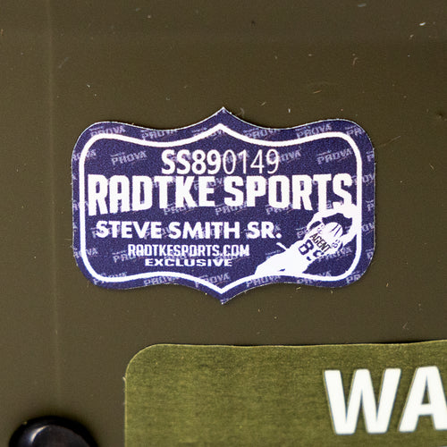 Steve Smith Sr. Signed Panthers Salute to Service (STS) Full Size Replica Helmet
