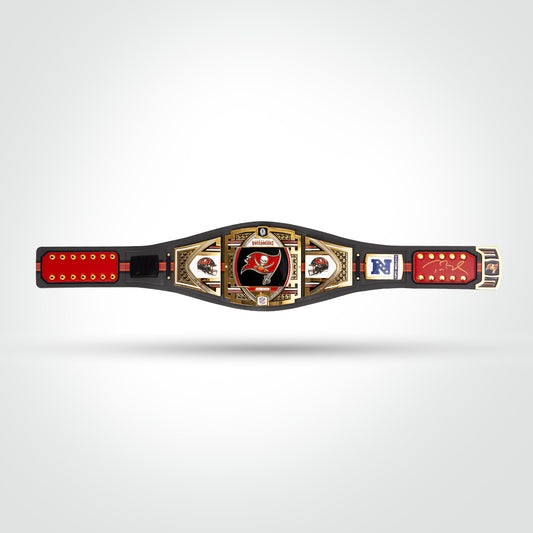 Tom Brady Signed Buccaneers WWE Belt