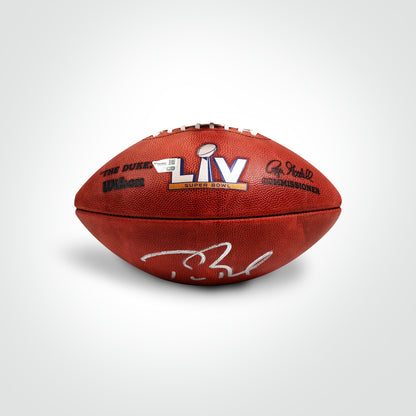 Tom Brady Signed Buccaneers Hand Painted Superbowl LIV Duke Authentic Football