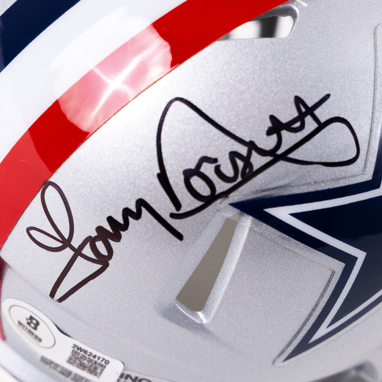 Tony Dorsett Signed Cowboys Throwback Mini Helmet