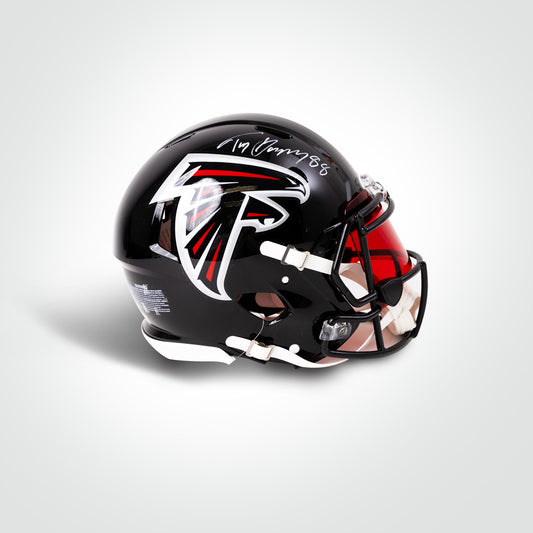 Tony Gonzalez Signed Falcons Speed Full Size Authentic Helmet