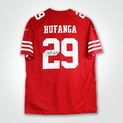 Talanoa Hufanga Signed 49ers Nike Game Jersey