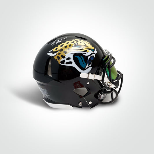 Travis Hunter Signed Jaguars Speed Full Size Authentic Helmet - The Real Autograph