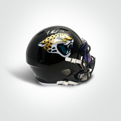 Travis Hunter Signed Jaguars Speed Full Size Replica Helmet - The Real Autograph