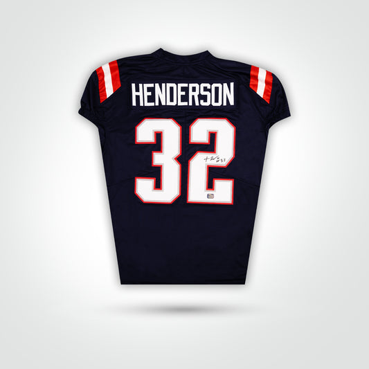 TreVeon Henderson Signed Jersey