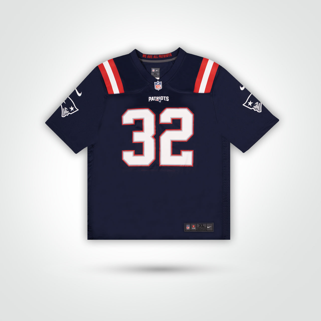 TreVeyon Henderson Signed Patriots Nike Game Jersey