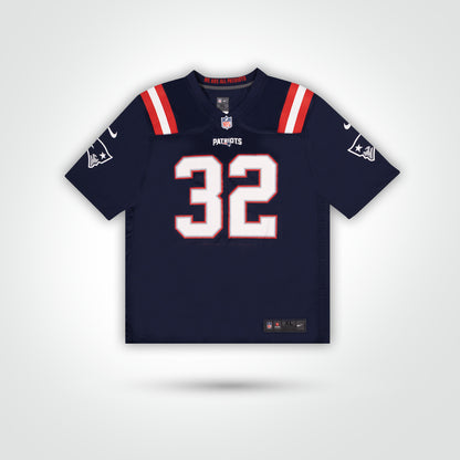 TreVeyon Henderson Signed Patriots Nike Game Jersey