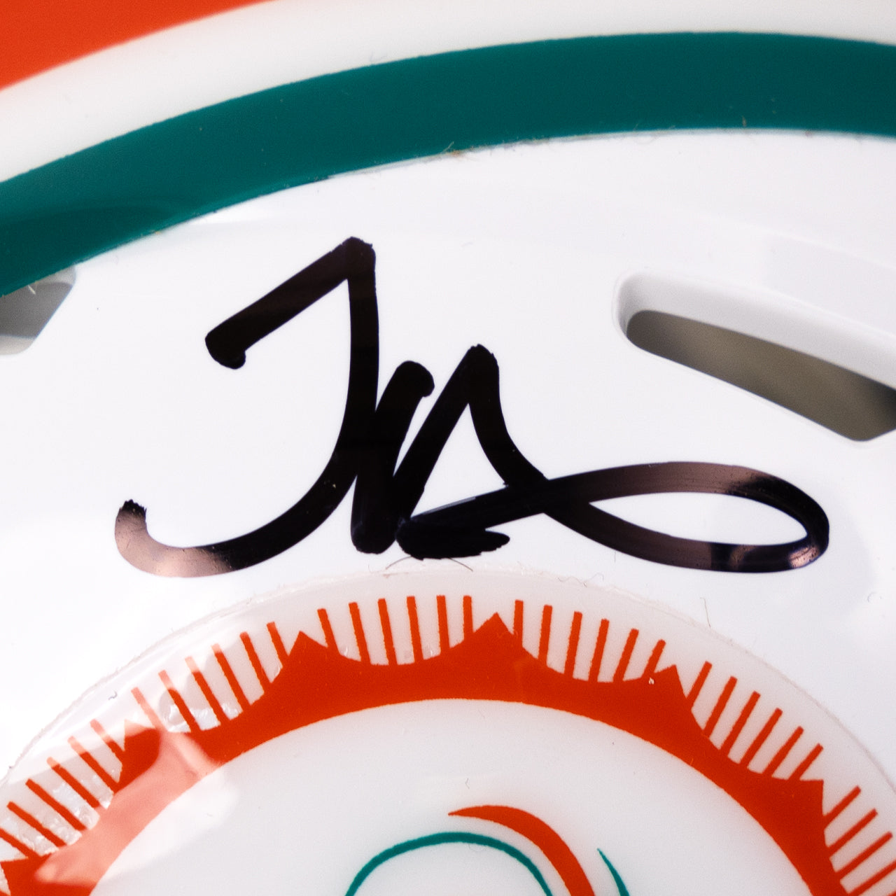Tyreek Hill Signed Dolphins Throwback Speed Mini Helmet