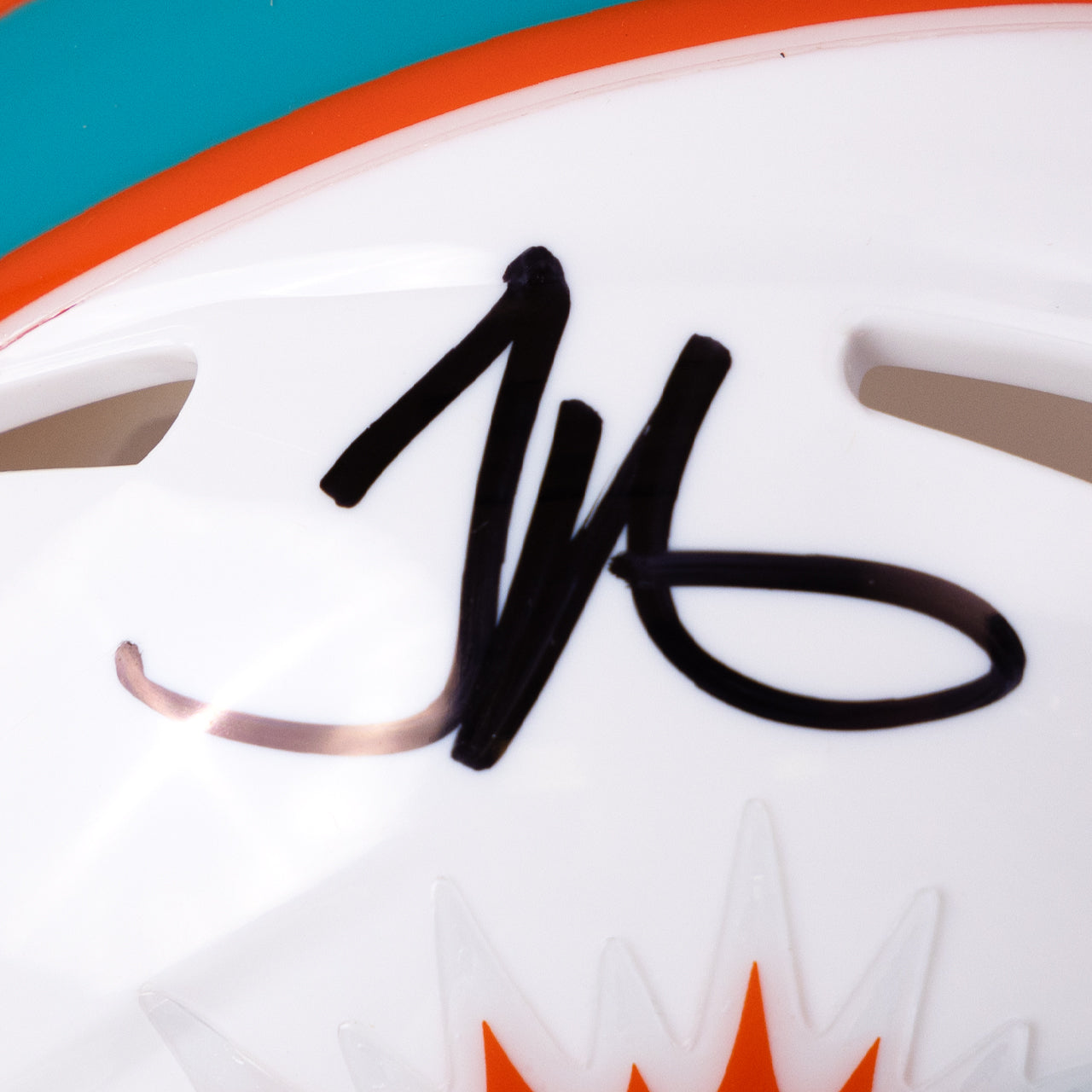 Tyreek Hill Signed Dolphins Speed Mini Helmet