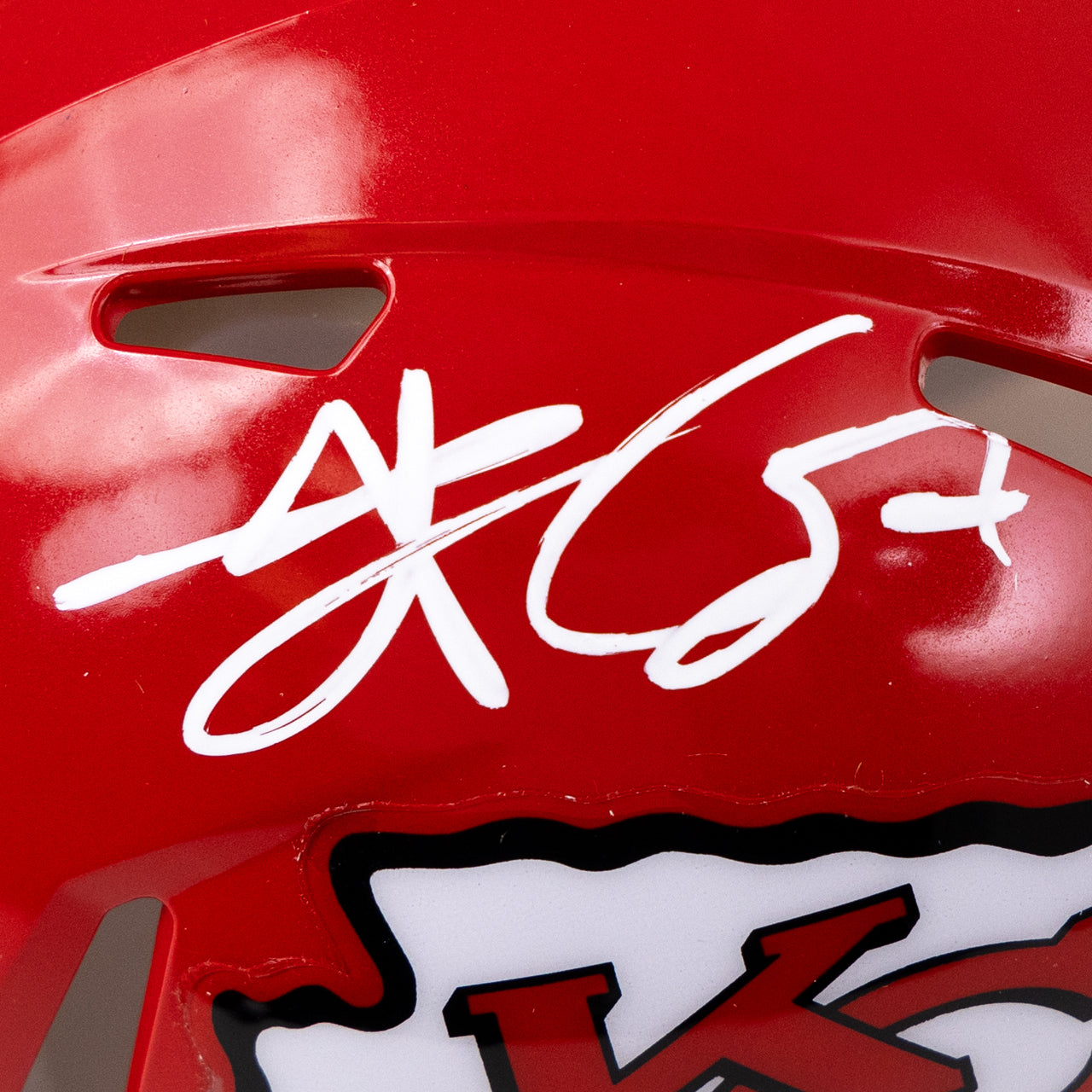 Travis Kelce Signed Chief Speed Mini Helmet