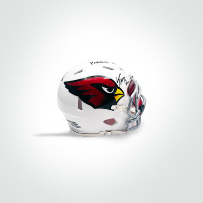 Trey McBride Signed Cardinals Speed Mini Helmet Inscribed "Protect the Nest" - The Real Autograph