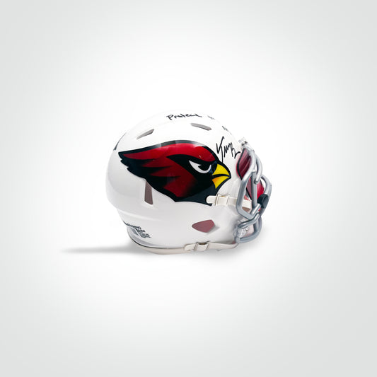 Trey McBride Signed Cardinals Speed Mini Helmet Inscribed "Protect the Nest" - The Real Autograph