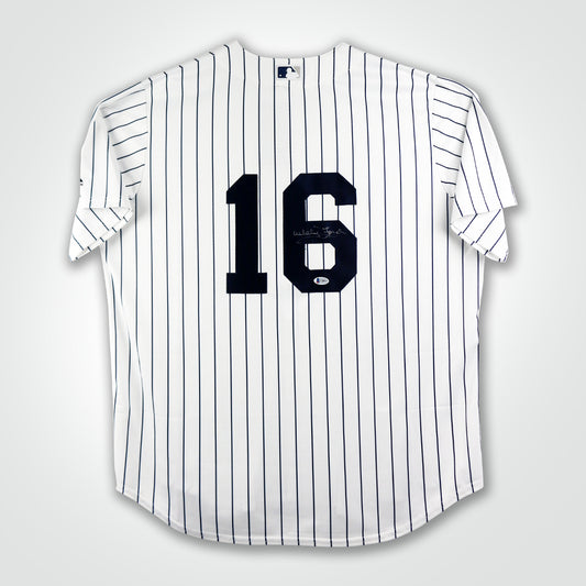 Whitey Ford Signed Yankees Majestic Jersey