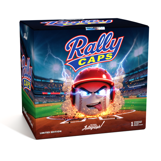 Rally Caps MLB Mystery Helmet Box - The Real Autograph