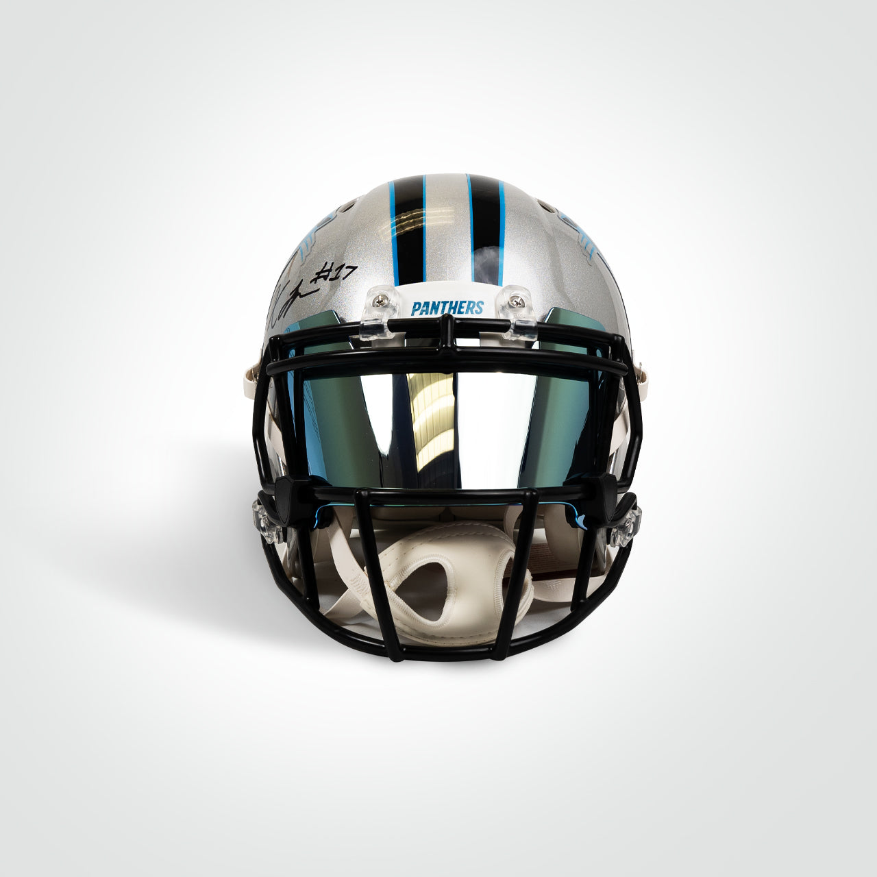 Xavier Leggette Signed Panthers Speed Full Size Authentic Helmet
