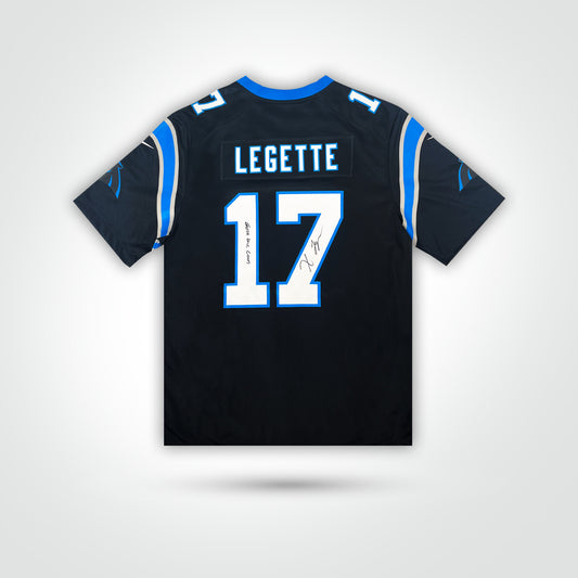 Xavier Legette Signed Panthers Nike Game Jersey Inscribed "Grill the Coon" - The Real Autograph