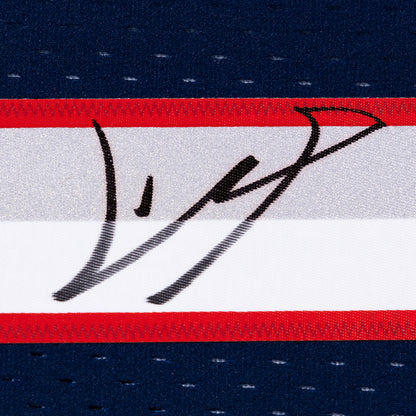 Yao Ming Signed Navy Rockets Mitchell & Ness Swingman Jersey - The Real Autograph